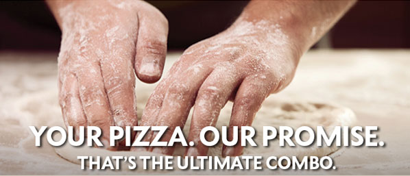 Your Pizza. Pour Promise. That's The Ultimate Combo.
